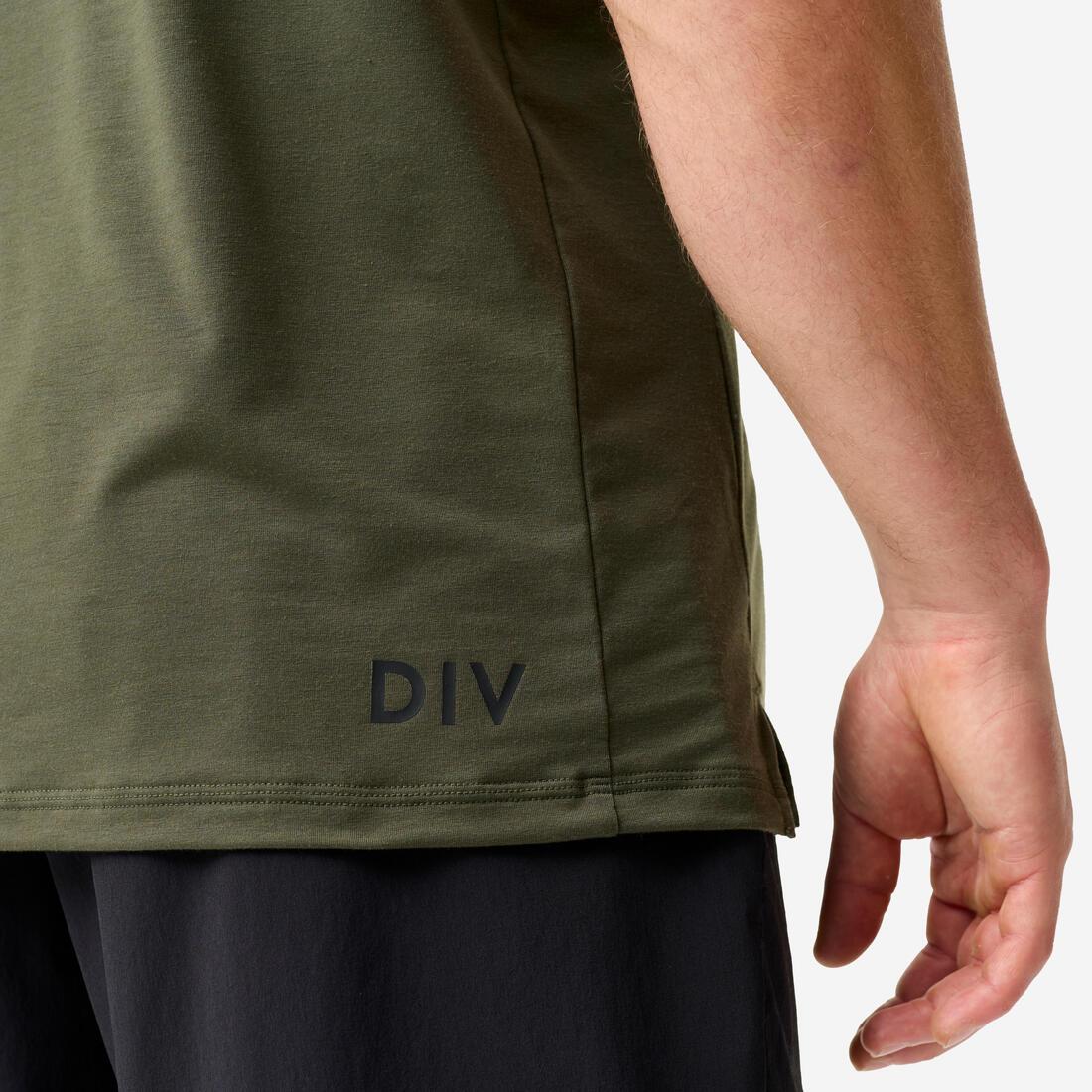 Playera de fitness elástica y ligera negro con para hombre - Image 12