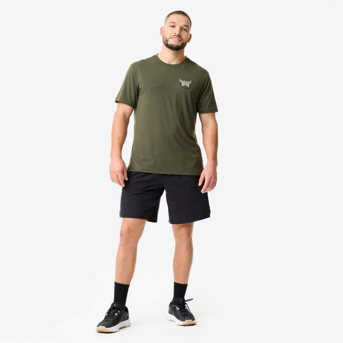 Playera de fitness elástica y ligera negro con para hombre - Image 3