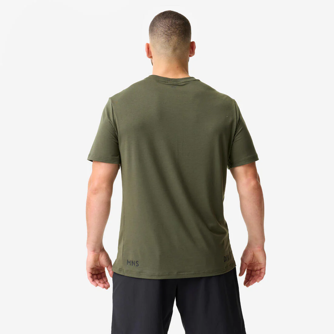 Playera de fitness elástica y ligera negro con para hombre - Image 7