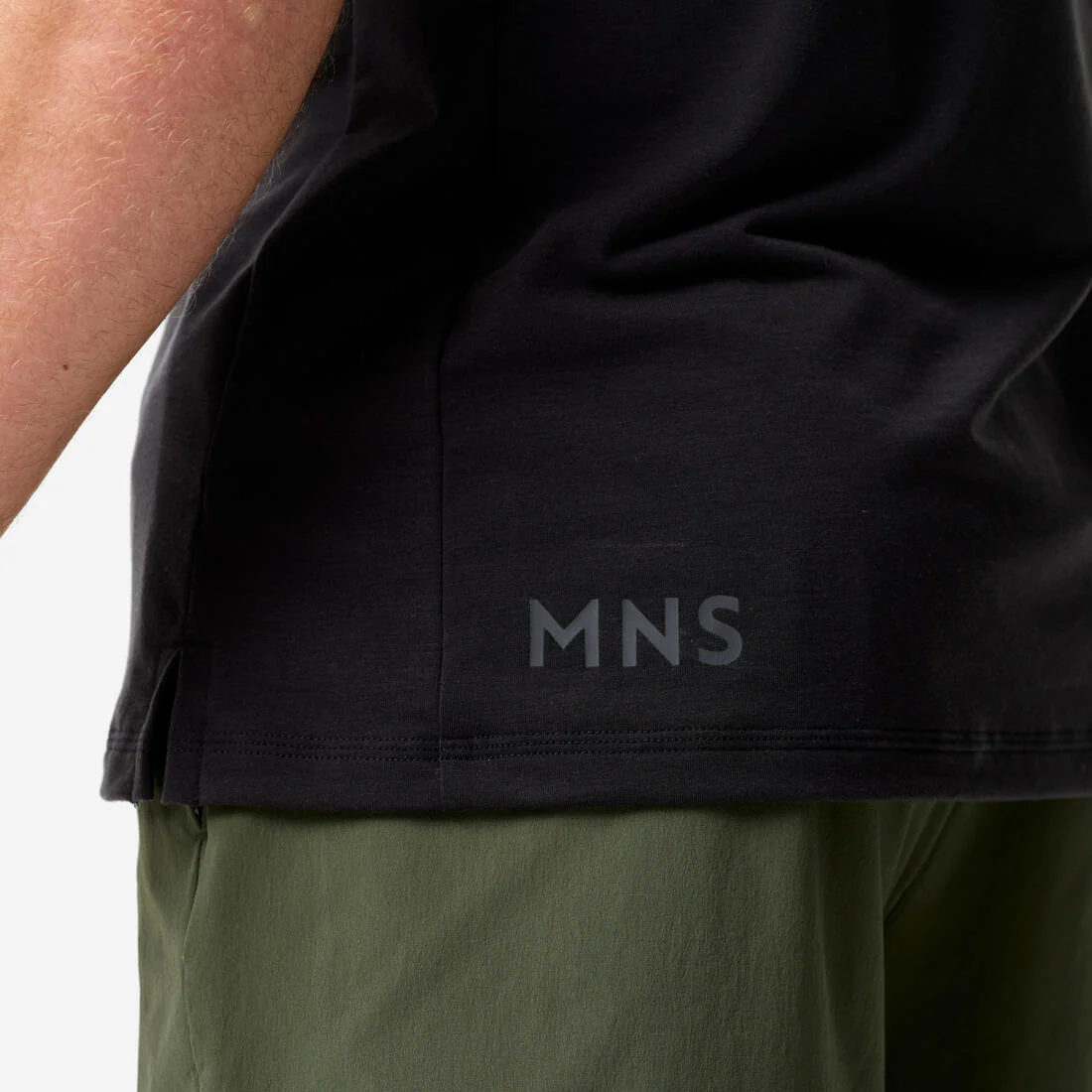 Playera de fitness elástica y ligera negro con para hombre - Image 9