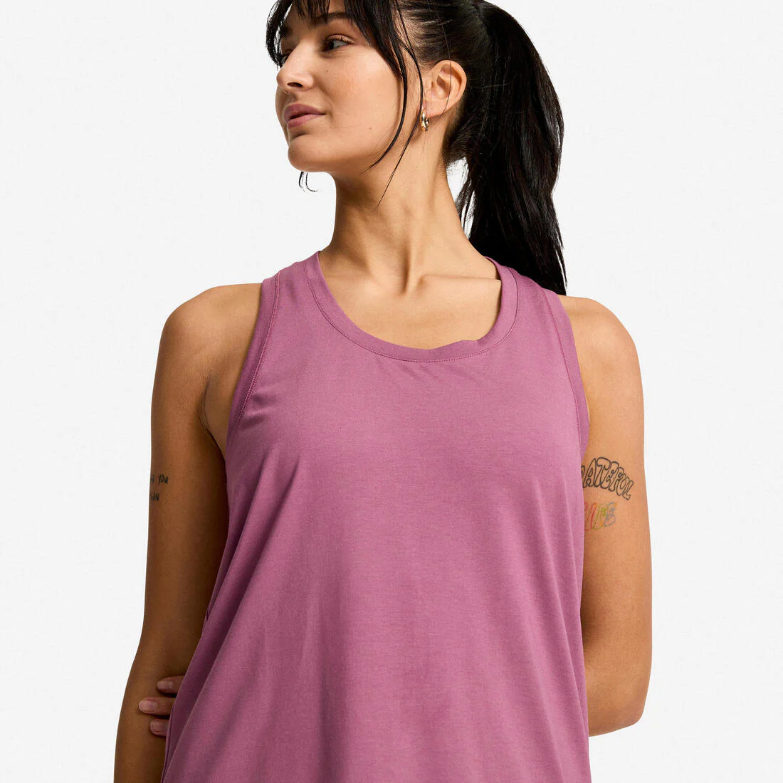 Playera de fitness sin mangas negra para mujer 500 Ready - Image 9