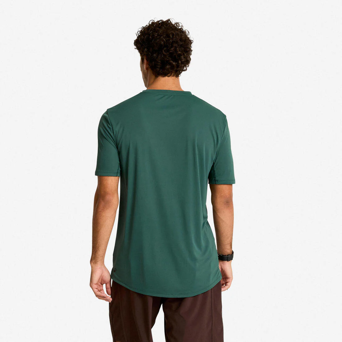 Camiseta Fitness Hombre Negro Humo Manga Corta Cuello Redondo Transpirable - Image 19