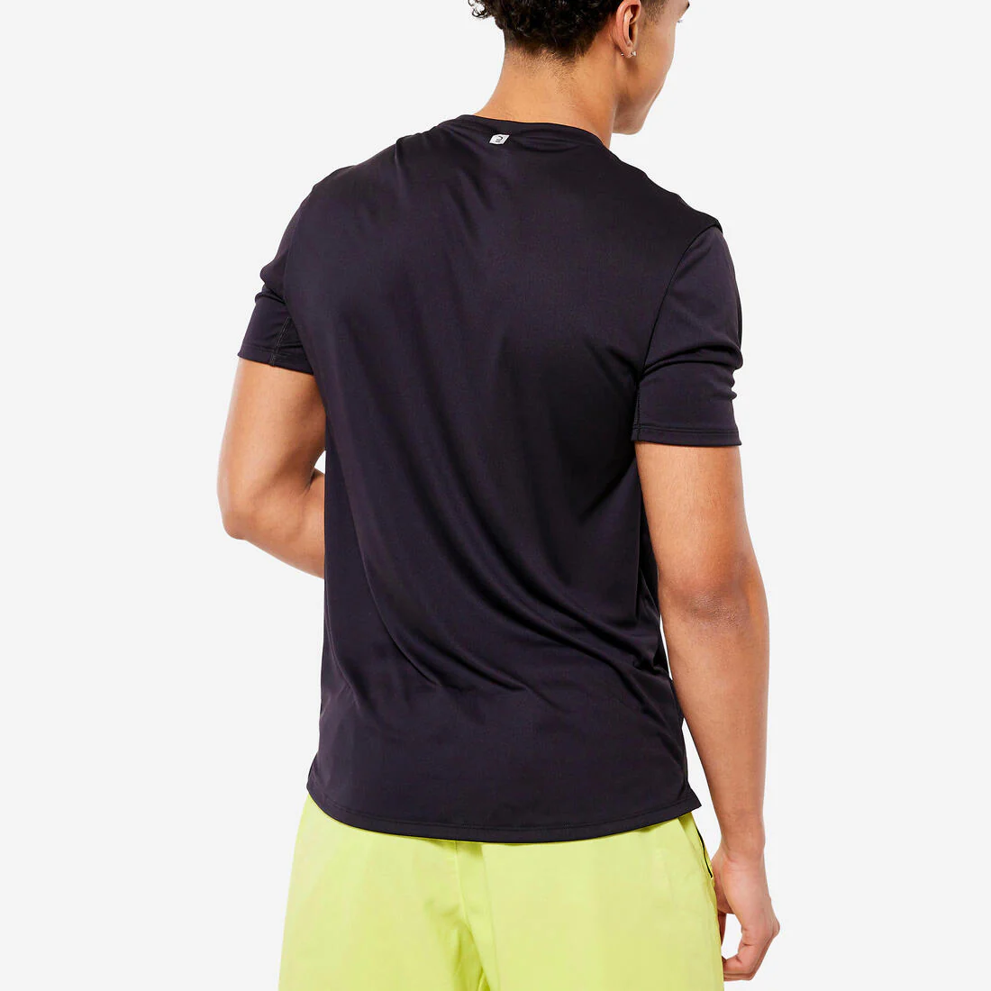 Camiseta Fitness Hombre Negro Humo Manga Corta Cuello Redondo Transpirable - Image 32