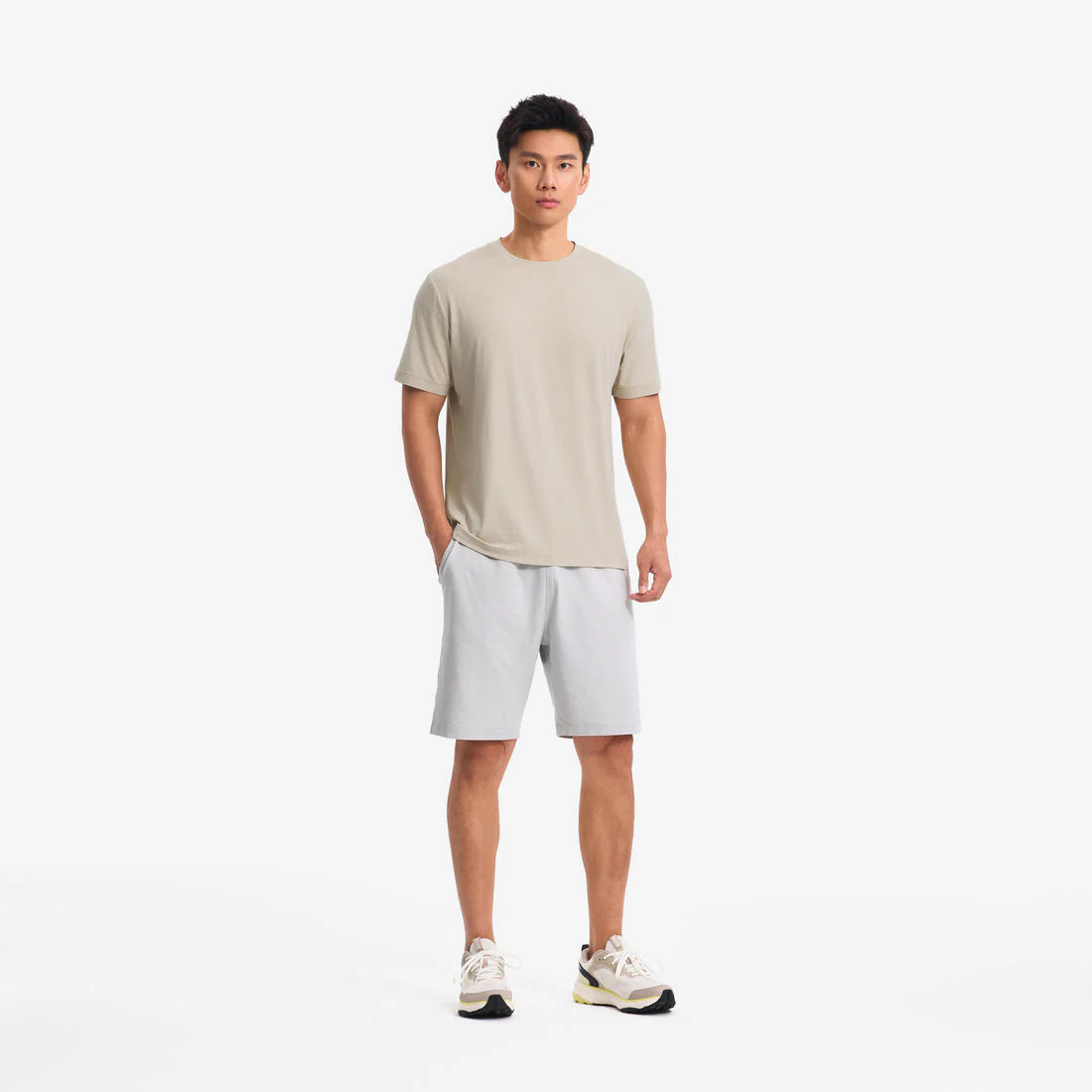 Playera de fitness y entrenamiento azul niebla para hombre Rest Day - Image 13