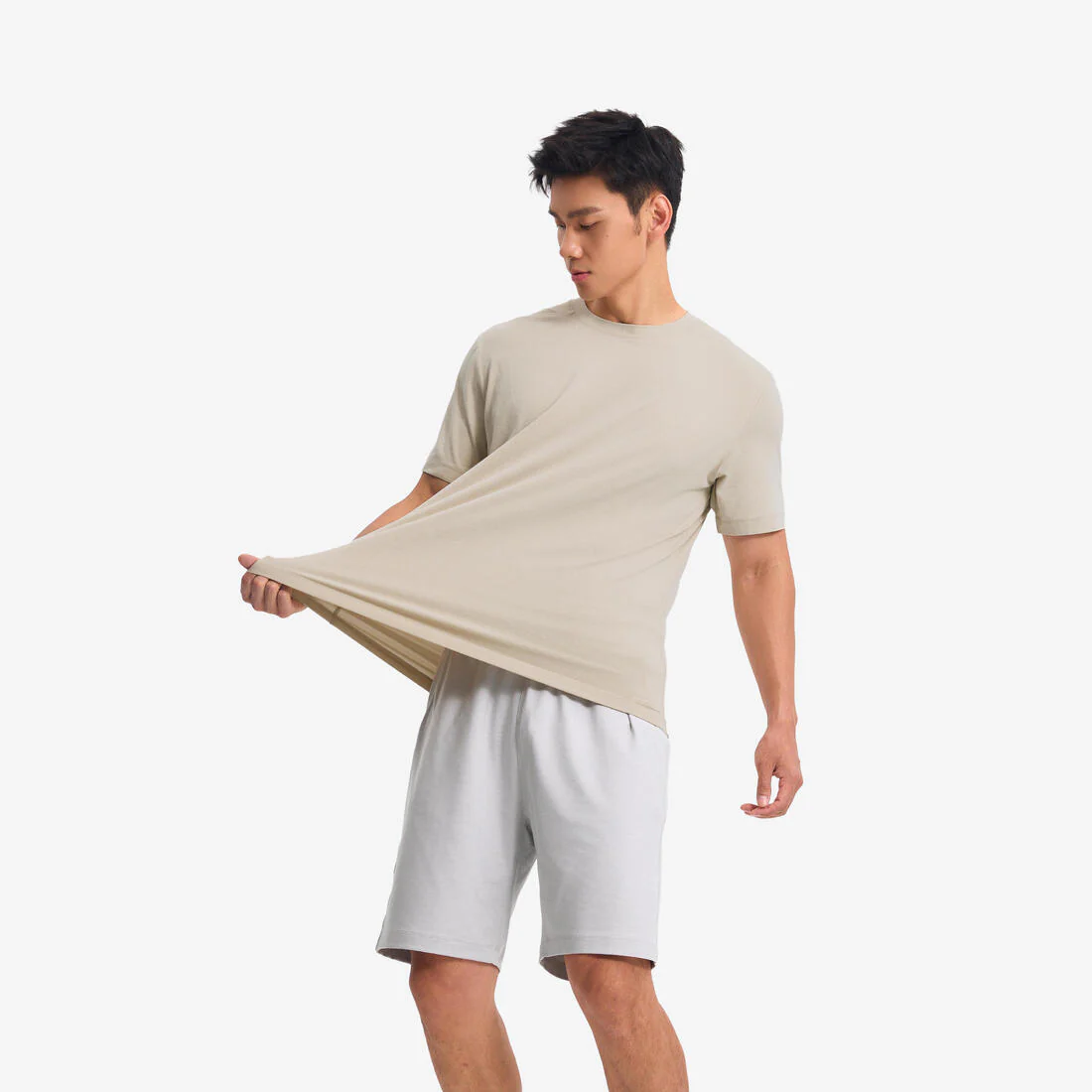 Playera de fitness y entrenamiento azul niebla para hombre Rest Day - Image 7