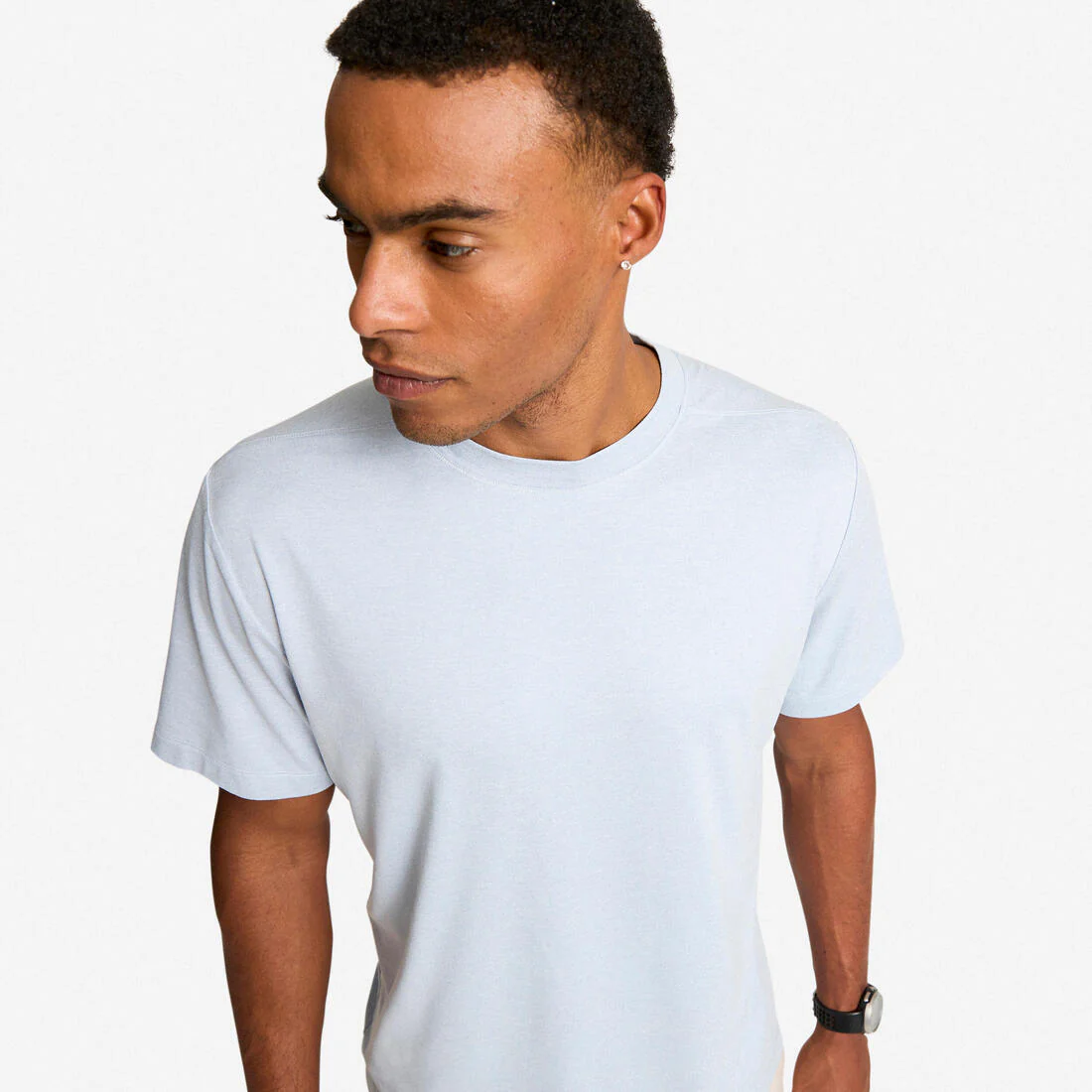 Playera de fitness y entrenamiento azul niebla para hombre Rest Day - Image 8