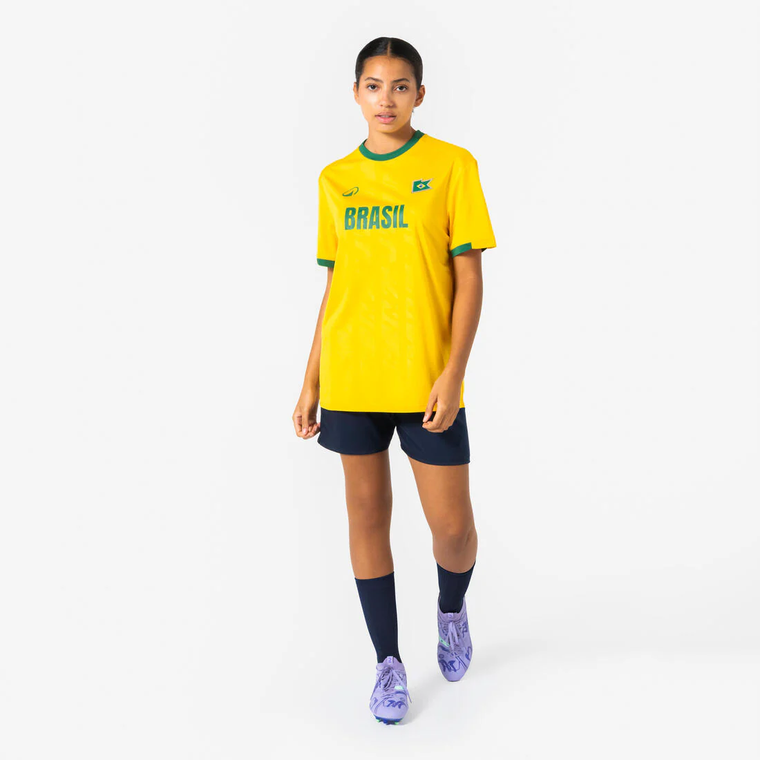 Playera de futbol de aficionado de Brasil para adulto - Image 9