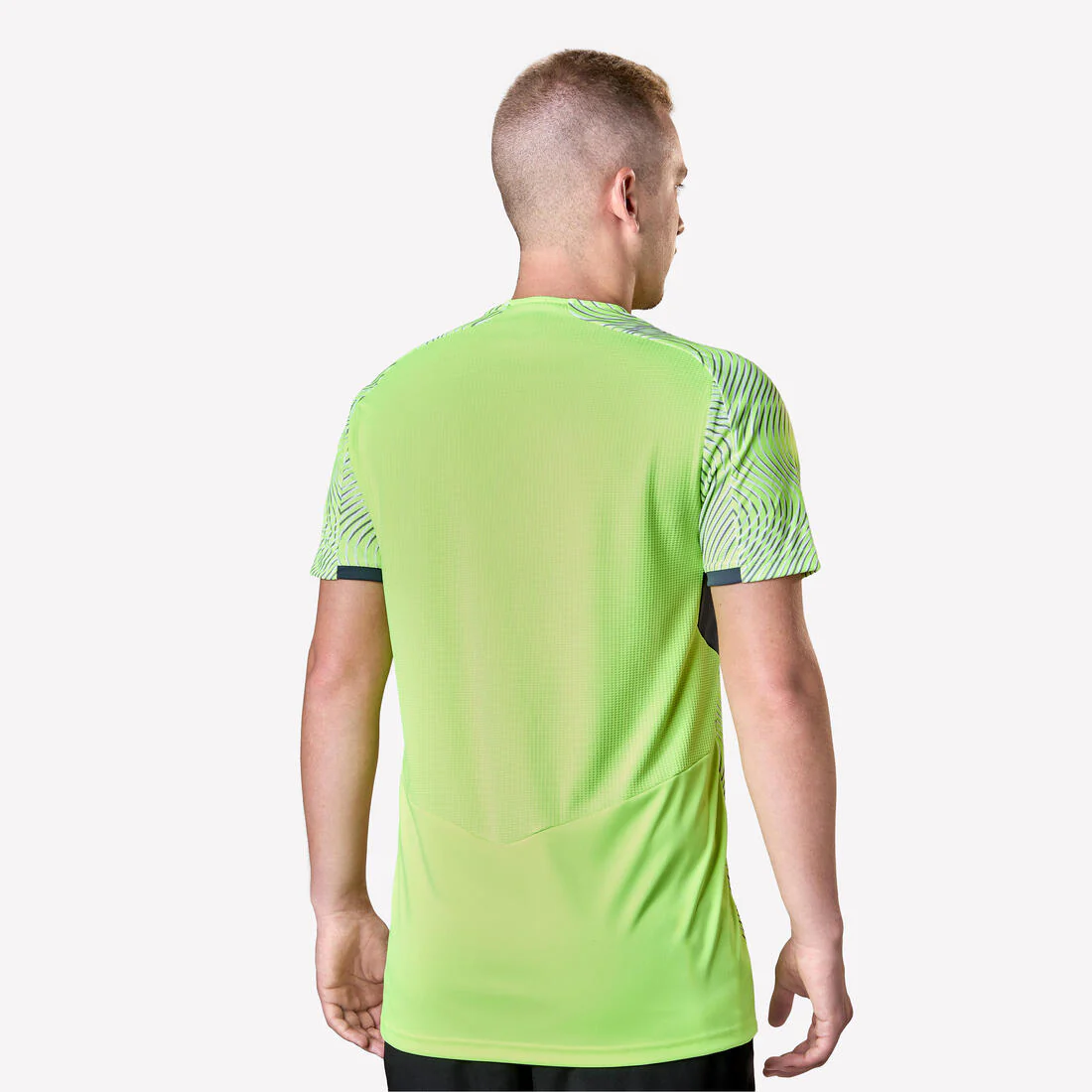 Playera de futbol de manga corta amarillo, gris y negro para adulto Viralto Wave - Image 11
