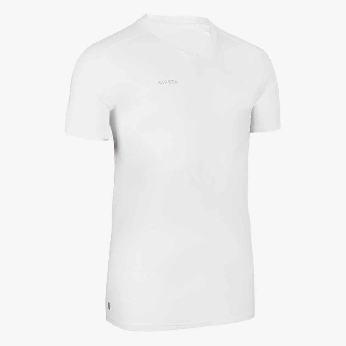 Playera de fútbol de manga corta blanca para adulto ESSENTIEL