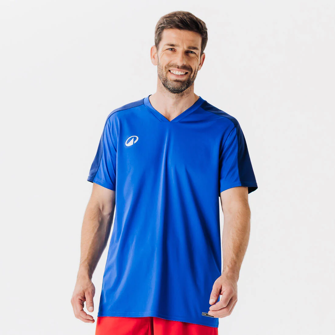 Playera de fútbol de manga corta blanca para adulto ESSENTIEL - Image 2