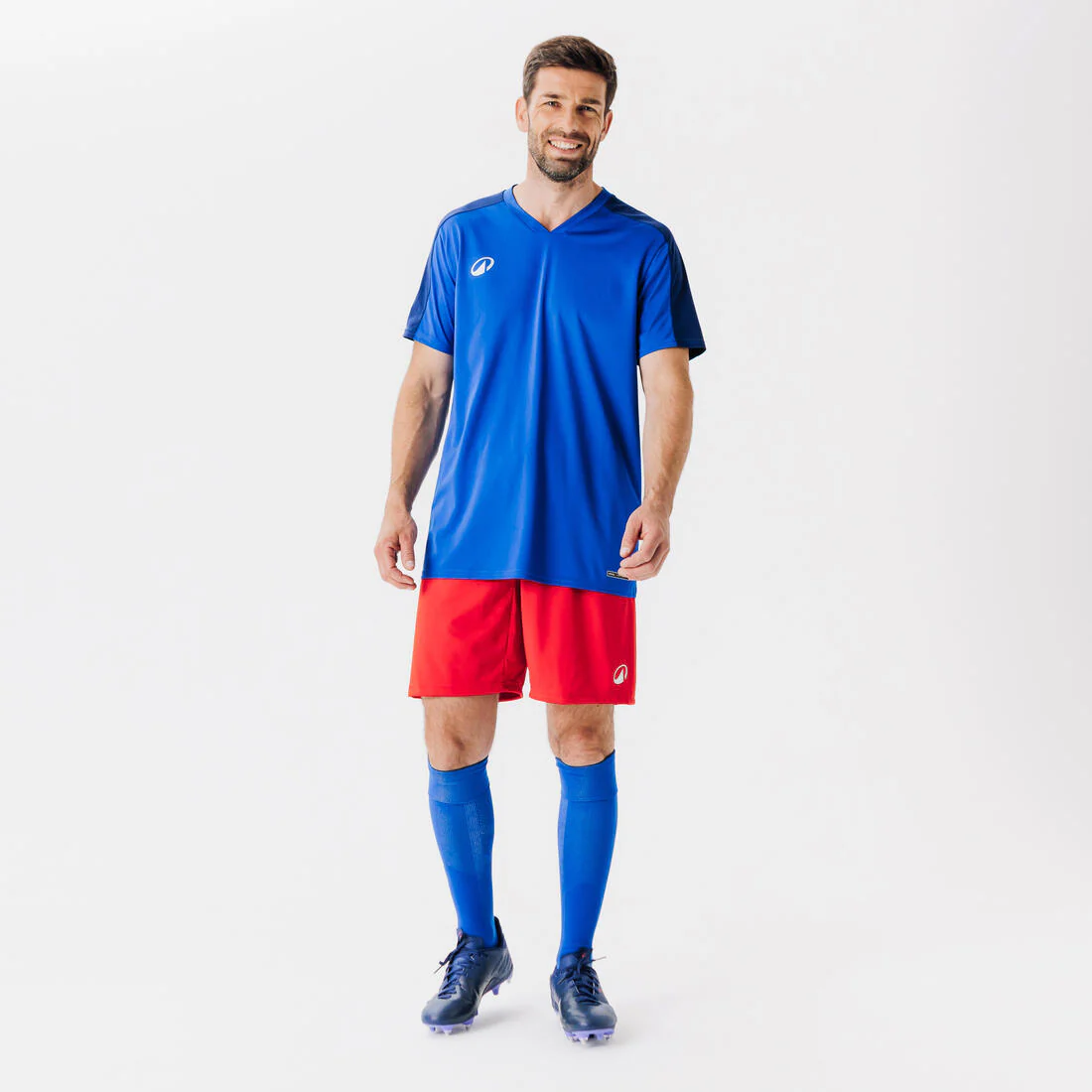 Playera de fútbol de manga corta blanca para adulto ESSENTIEL - Image 3
