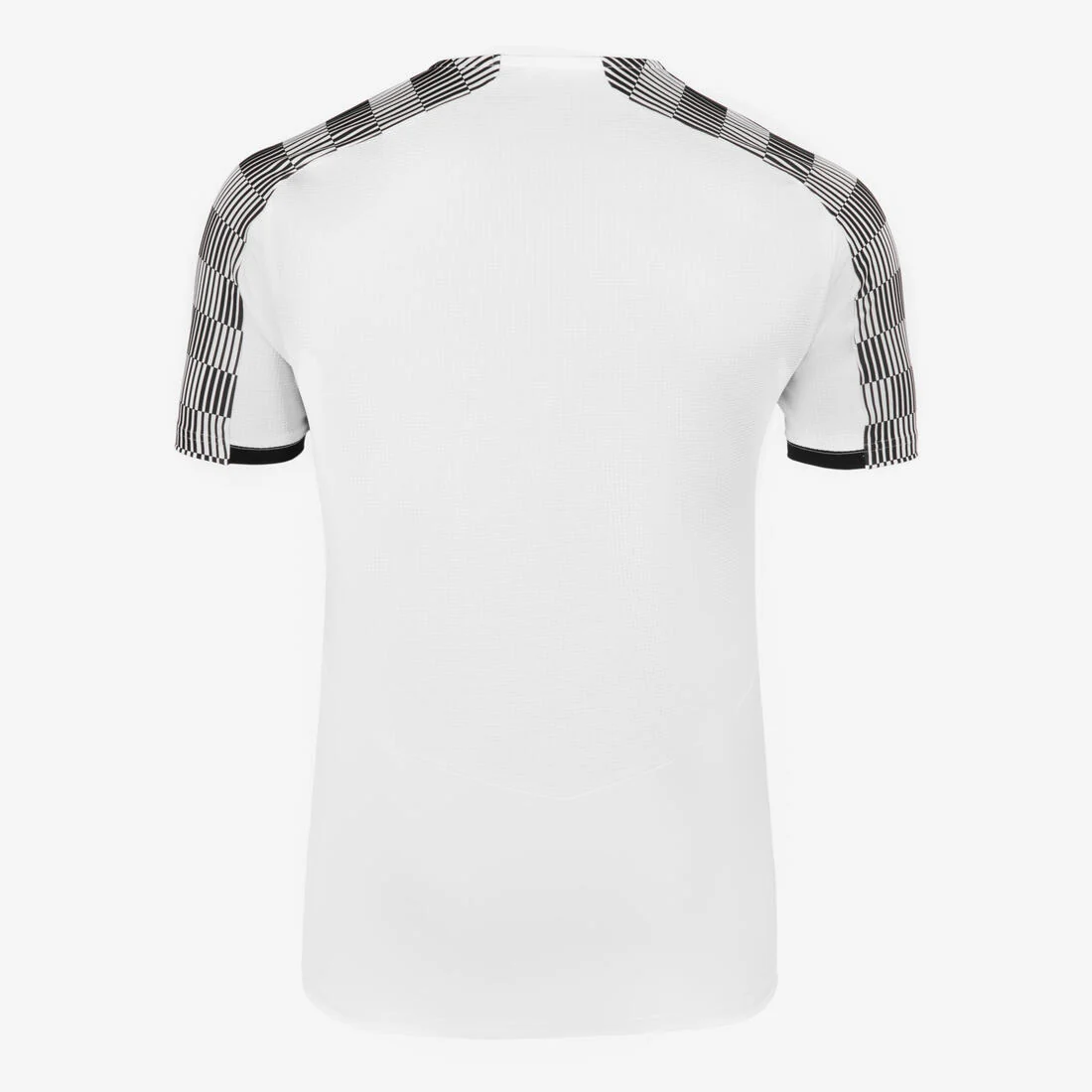 Playera de futbol de manga corta de cuadros blanco con negro Viralto - Image 15