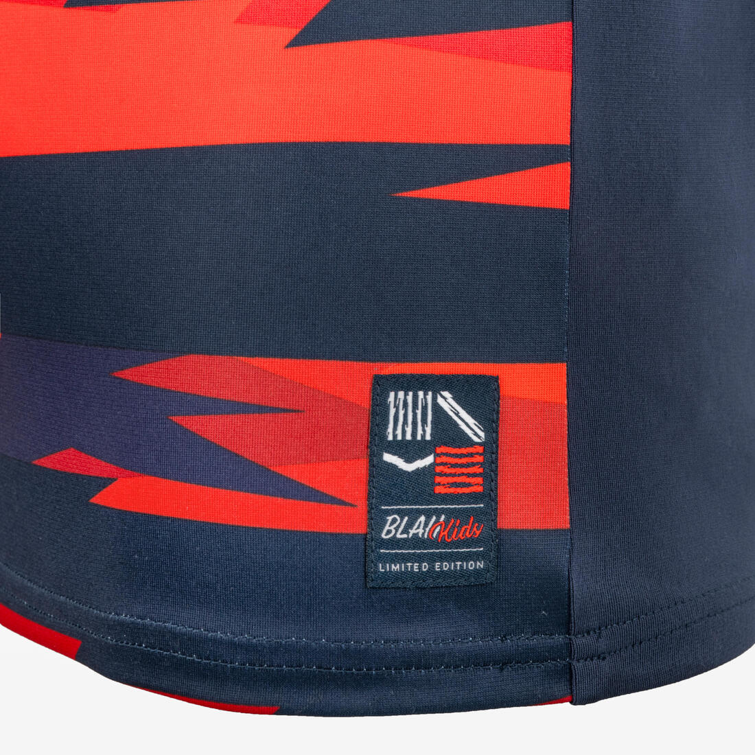 Playera de futbol de manga corta de dragón azul con rojo para niños - Image 5