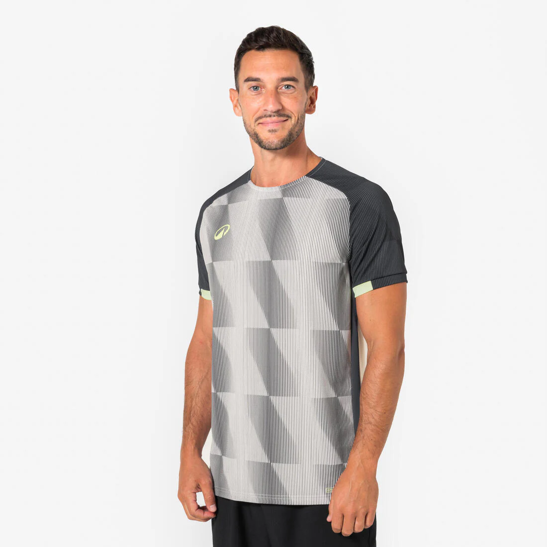 Playera de futbol de manga corta gris con negro para adulto Viralto Dope - Image 2