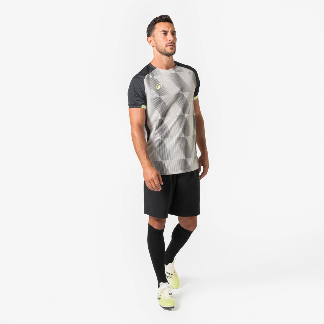 Playera de futbol de manga corta gris con negro para adulto Viralto Dope - Image 4