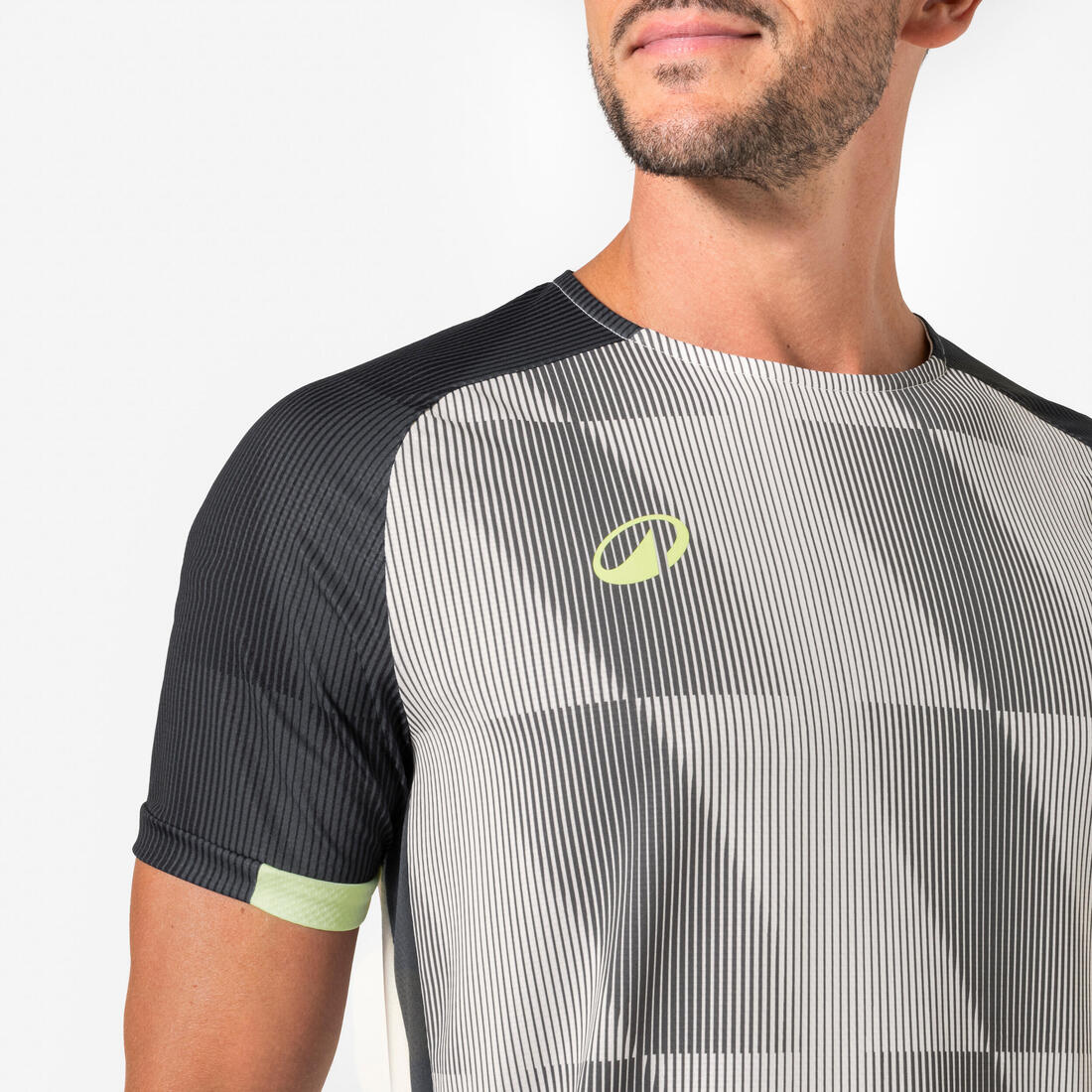 Playera de futbol de manga corta gris con negro para adulto Viralto Dope - Image 8