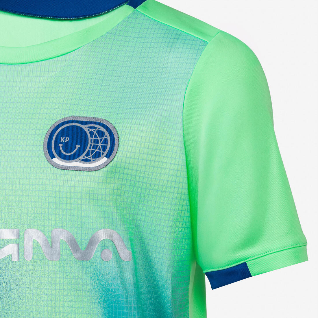 Playera de futbol de rayas azules y violetas con rinoceronte para niños Viralto - Image 41
