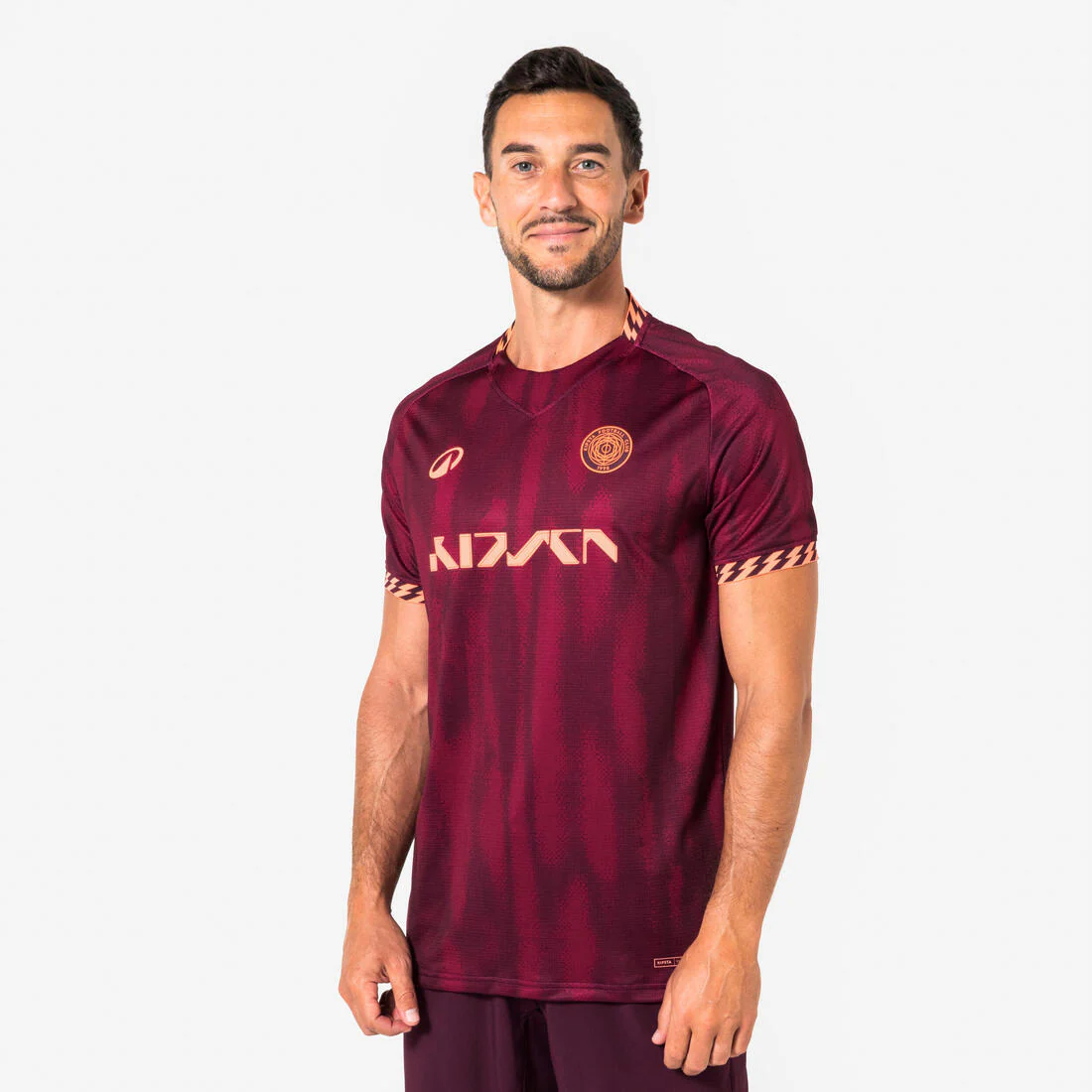 Playera de futbol negra con amarillo fluorescente para adulto Viralto II Wavy - Image 2