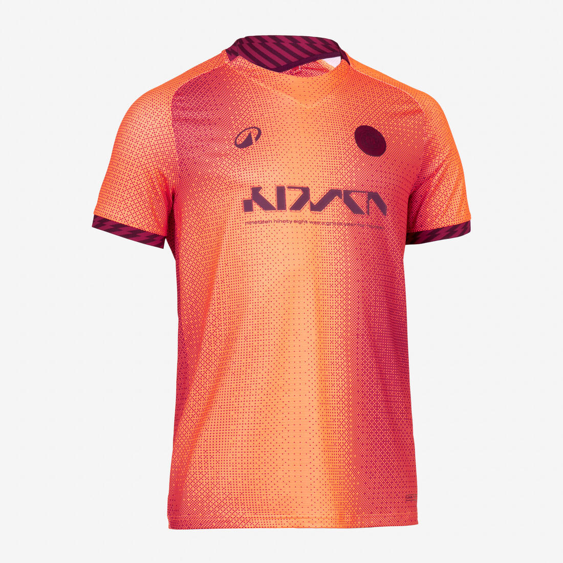 Playera de futbol negra con amarillo fluorescente para adulto Viralto II Wavy - Image 4