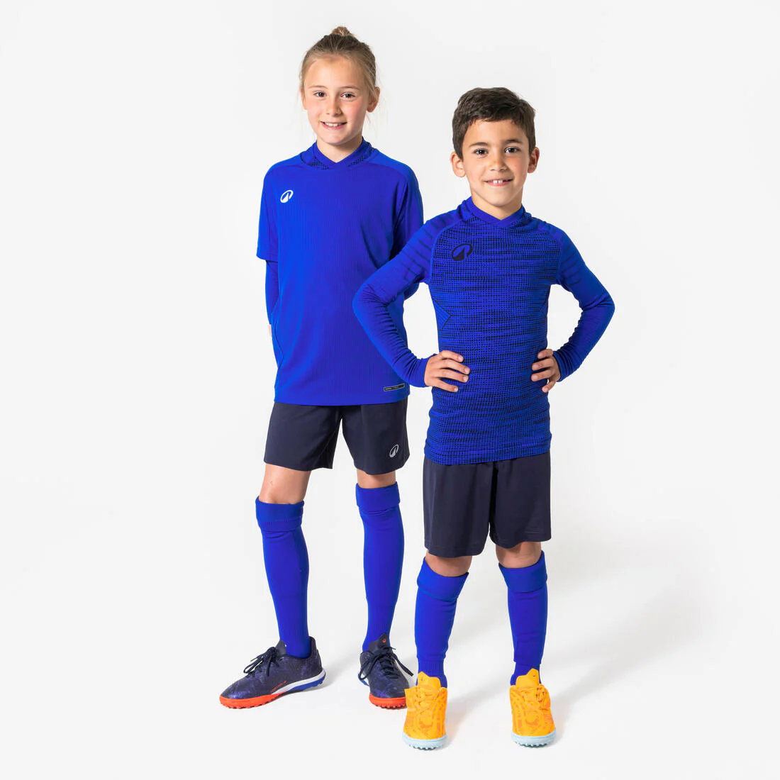 Playera de futbol térmica interior de manga larga negra para niño Keepdry 500 - Image 9