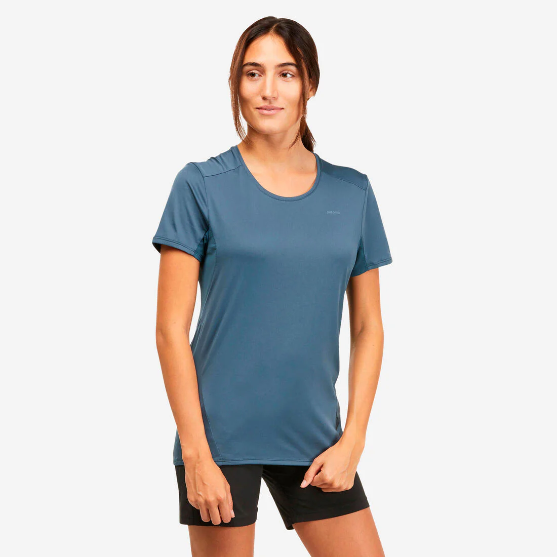 Playera de manga corta de senderismo en montaña para mujer MH100 - Image 2