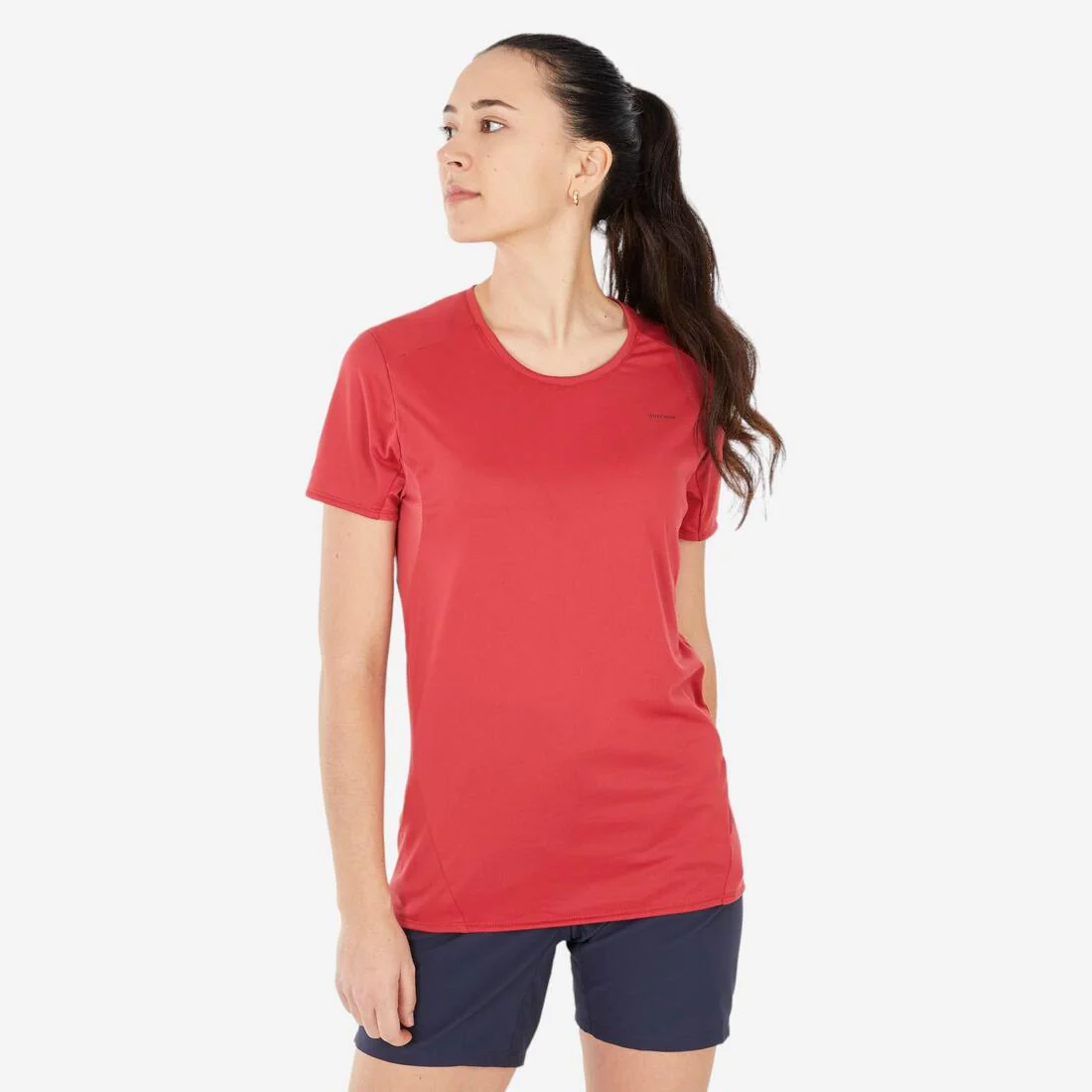 Playera de manga corta de senderismo en montaña para mujer MH100 - Image 3