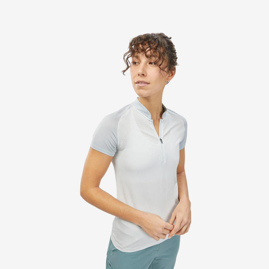 Playera de manga corta senderismo montaña - MH900 - Mujer
