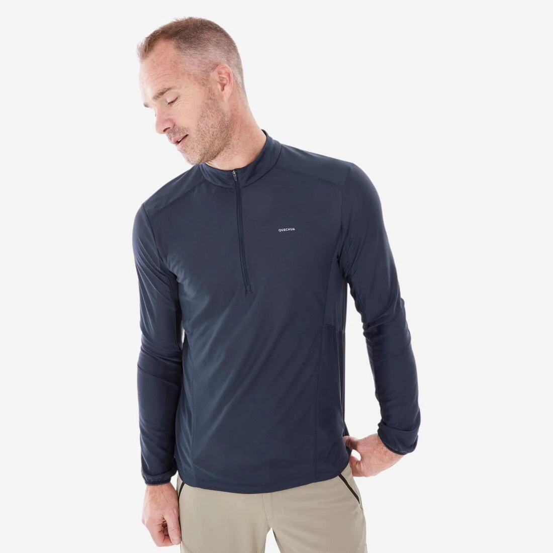 Playera de manga larga de senderismo en montaña para hombre MH500 - Image 2