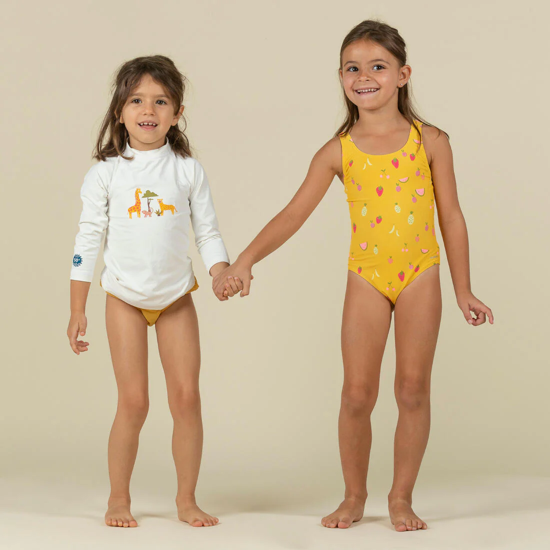 Playera de natación anti-UV de manga larga con estampado de sabana para bebé - Image 15