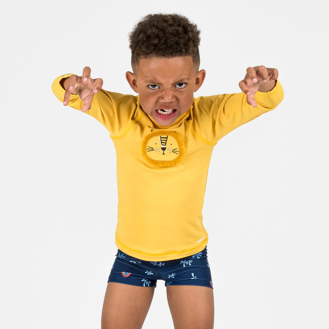 Playera de natación anti-UV de manga larga con estampado de sabana para bebé - Image 20