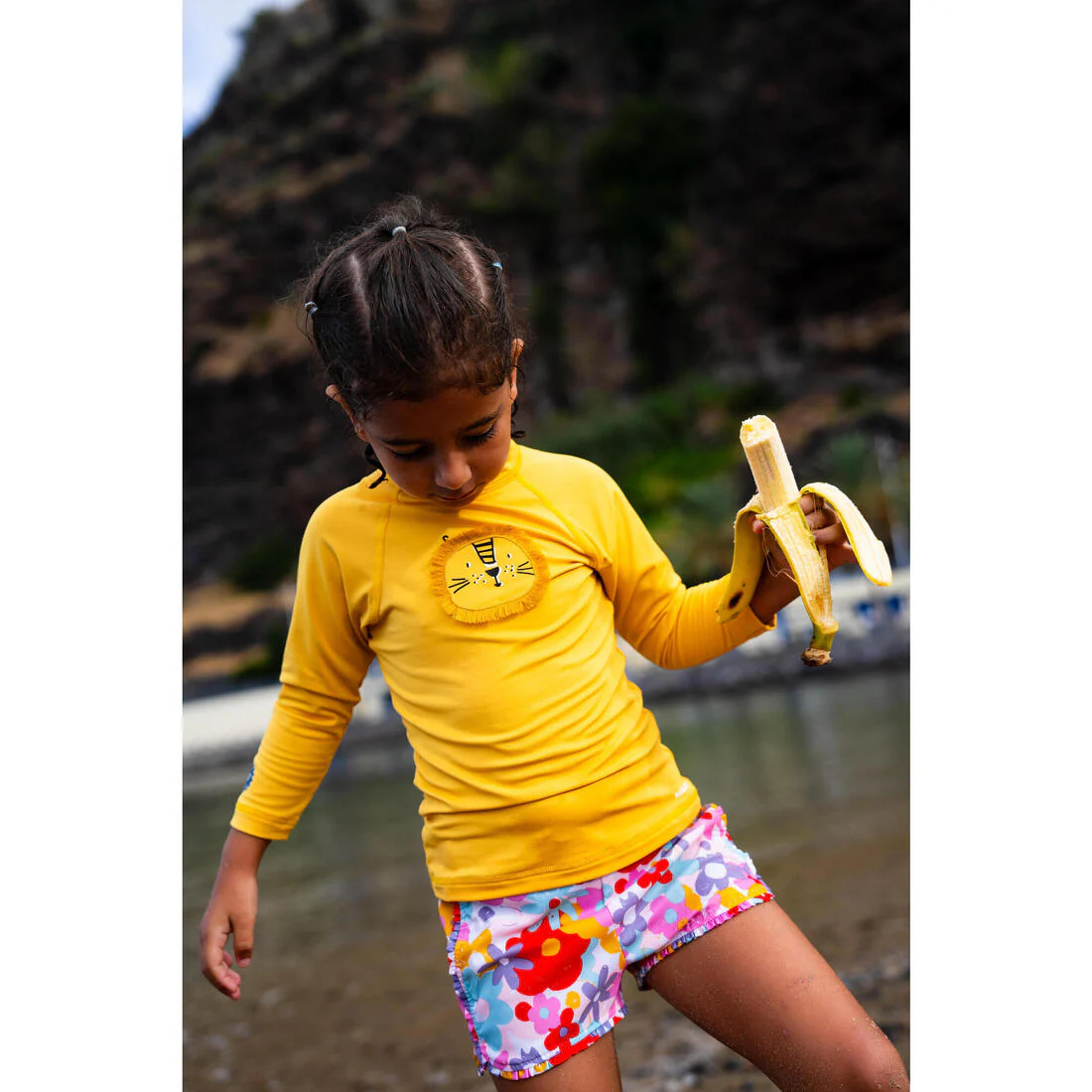 Playera de natación anti-UV de manga larga con estampado de sabana para bebé - Image 34