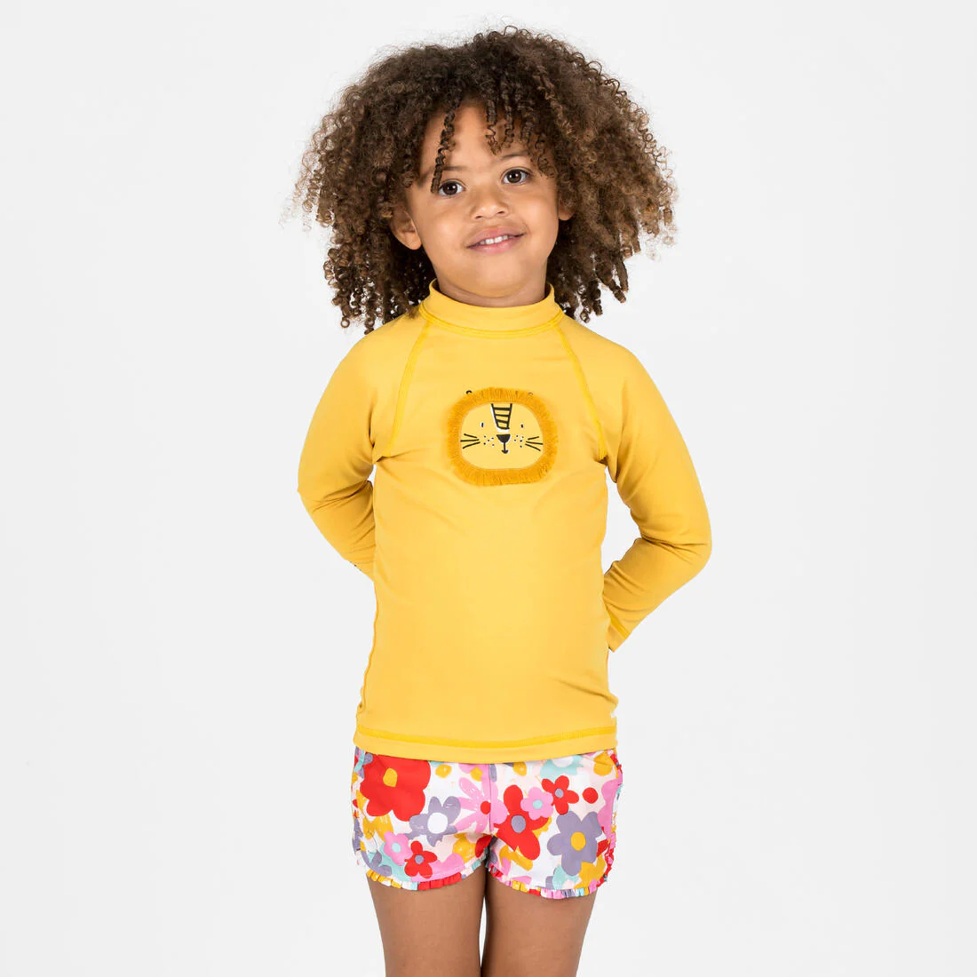 Playera de natación anti-UV de manga larga con estampado de sabana para bebé - Image 6