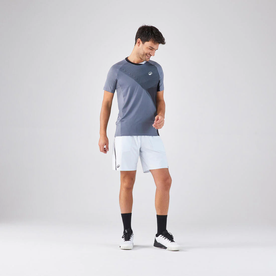 Playera de pádel de manga corta técnica azul con para hombre Kuikma 900 - Image 11