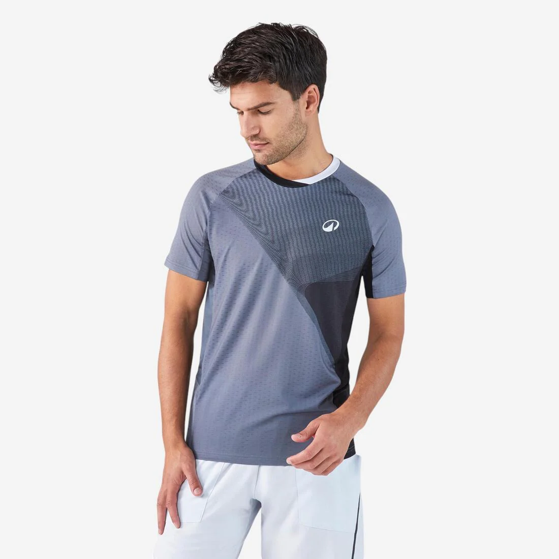 Playera de pádel de manga corta técnica azul con para hombre Kuikma 900 - Image 4