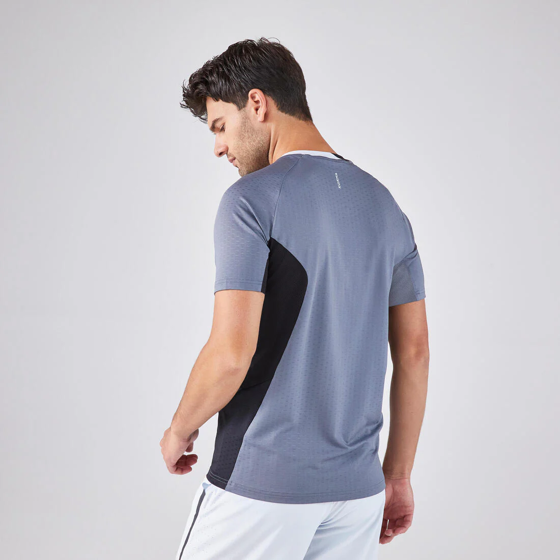 Playera de pádel de manga corta técnica azul con para hombre Kuikma 900 - Image 5