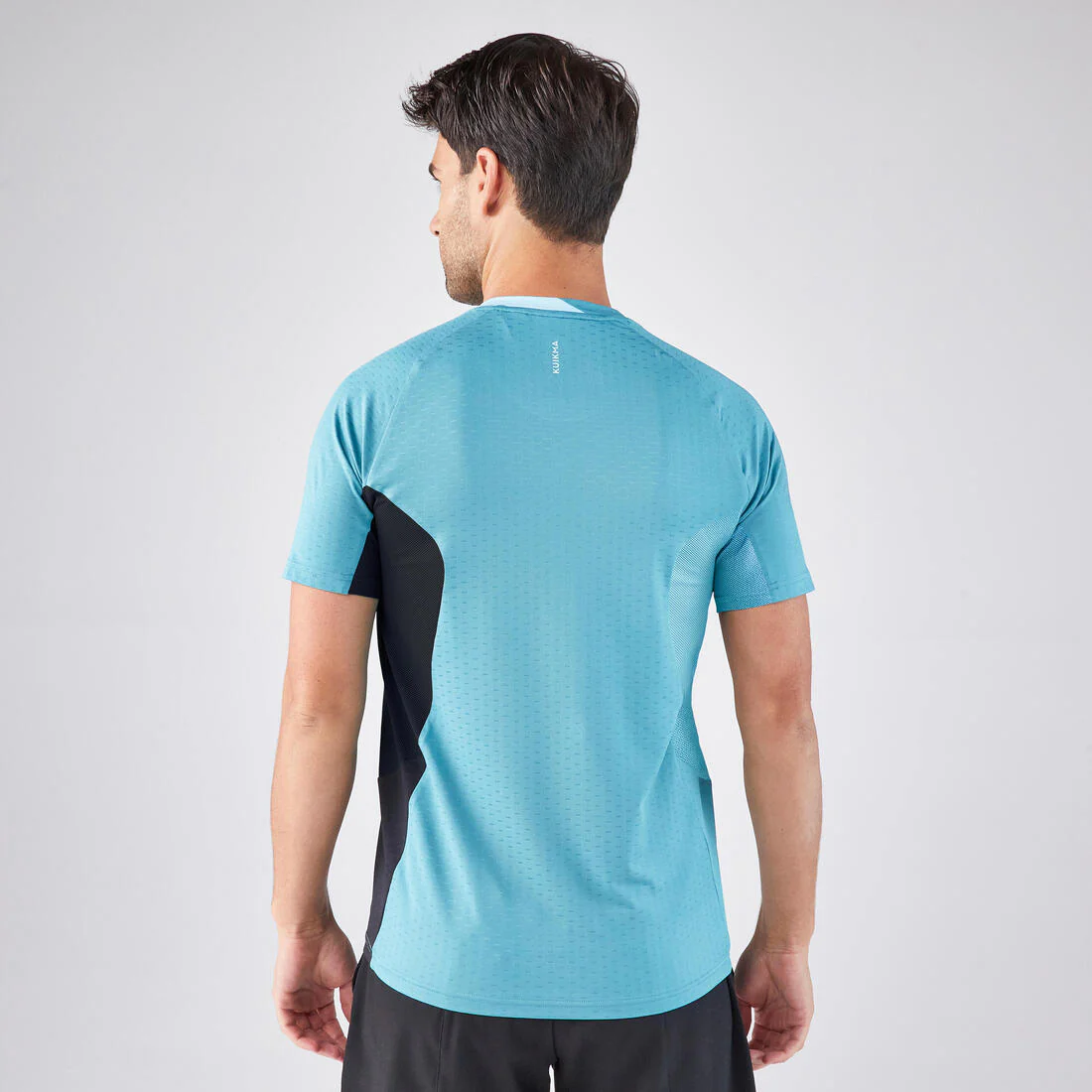 Playera de pádel de manga corta técnica azul con para hombre Kuikma 900 - Image 7