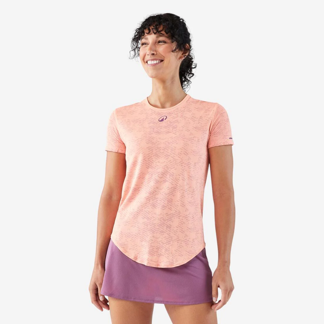 Playera de pádel de manga corta transpirable para mujer Kuikma PTS
