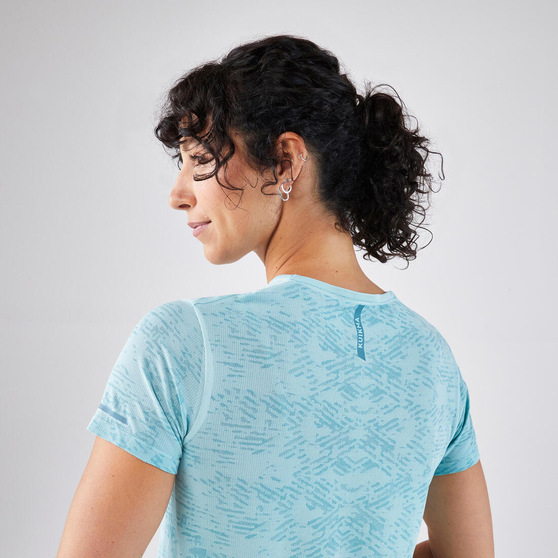 Playera de pádel de manga corta transpirable para mujer Kuikma PTS - Image 11