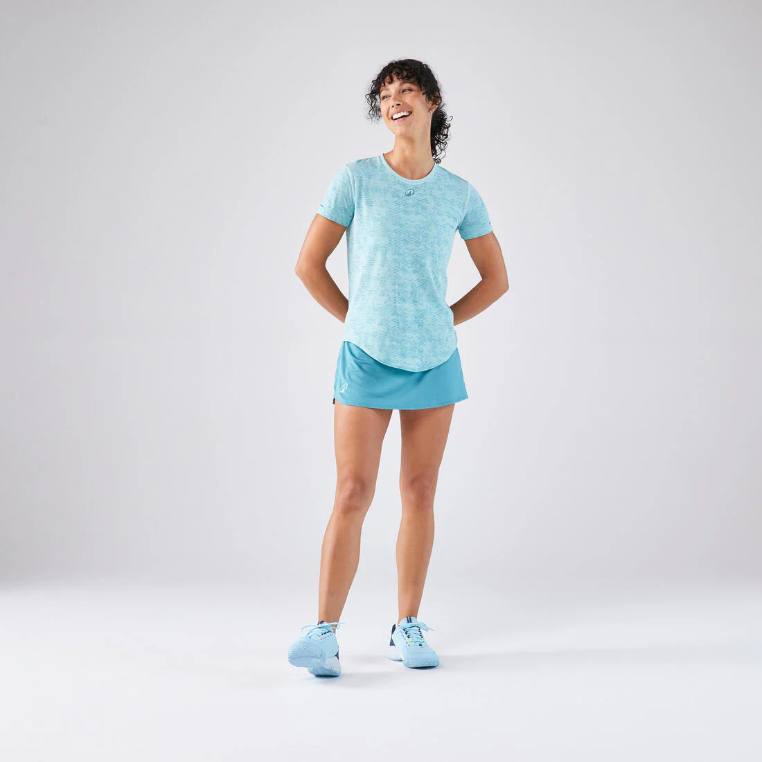 Playera de pádel de manga corta transpirable para mujer Kuikma PTS - Image 4