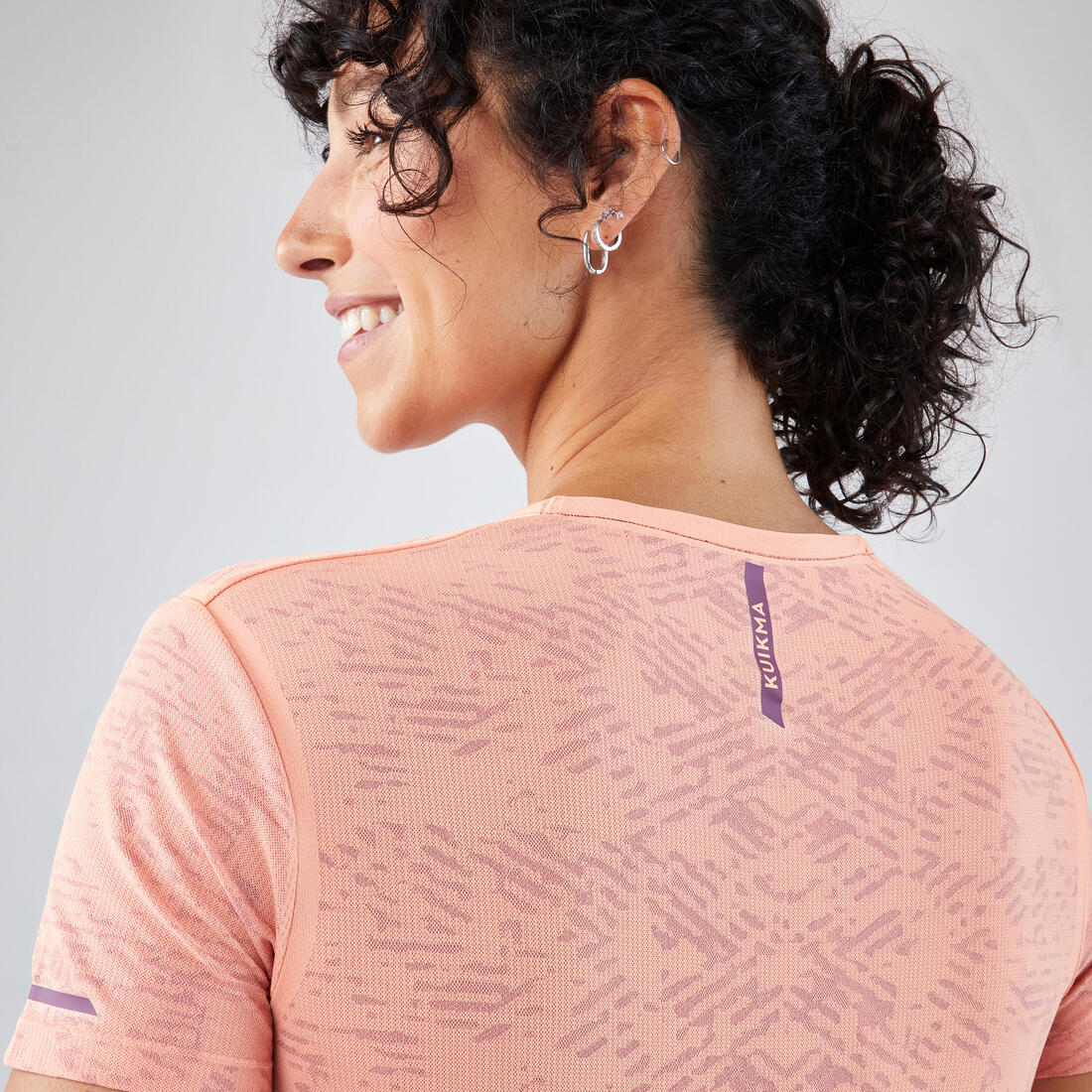 Playera de pádel de manga corta transpirable para mujer Kuikma PTS - Image 7