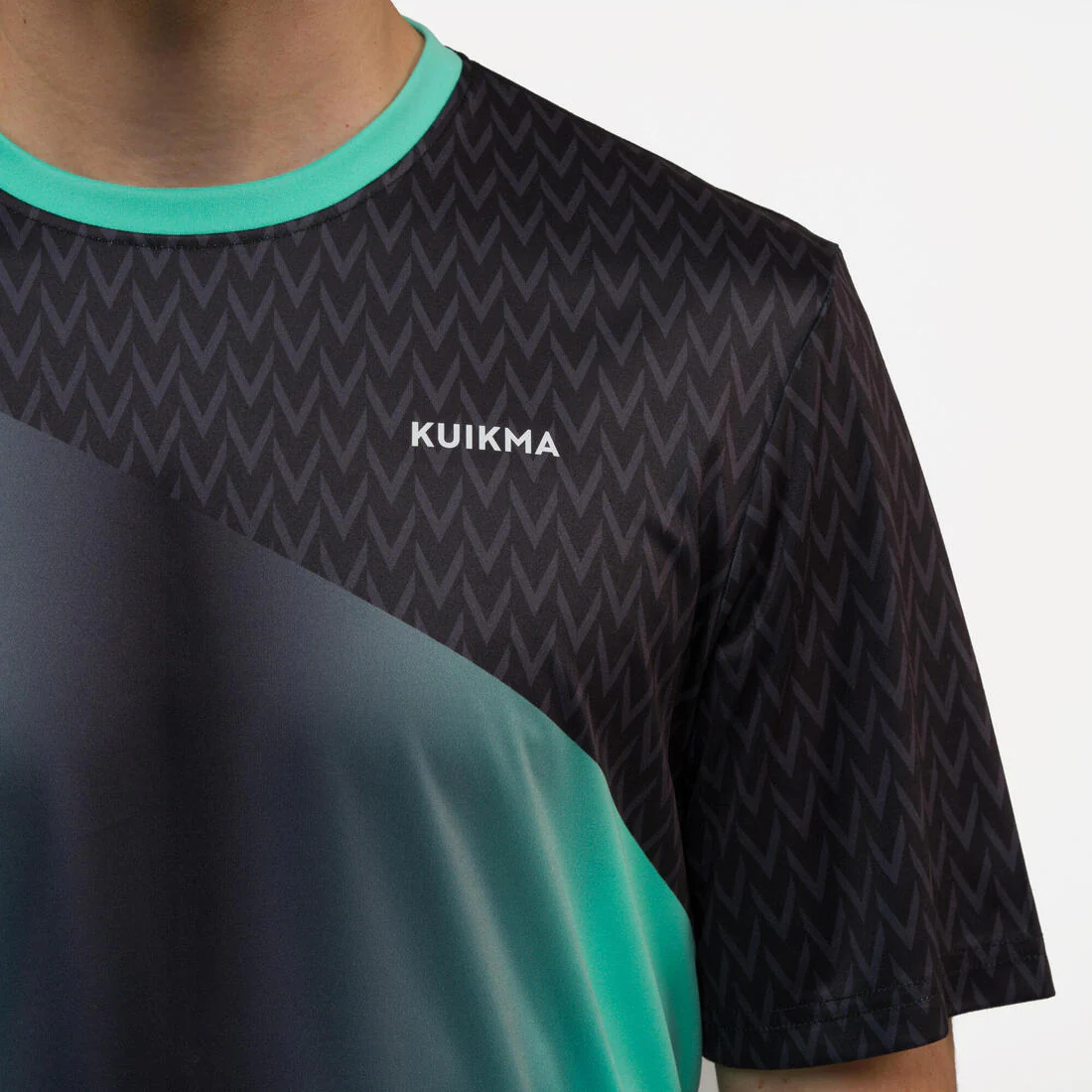 Playera de pádel manga corta transpirable hombre - 500 verde negro Maxi Sanchez - Image 7