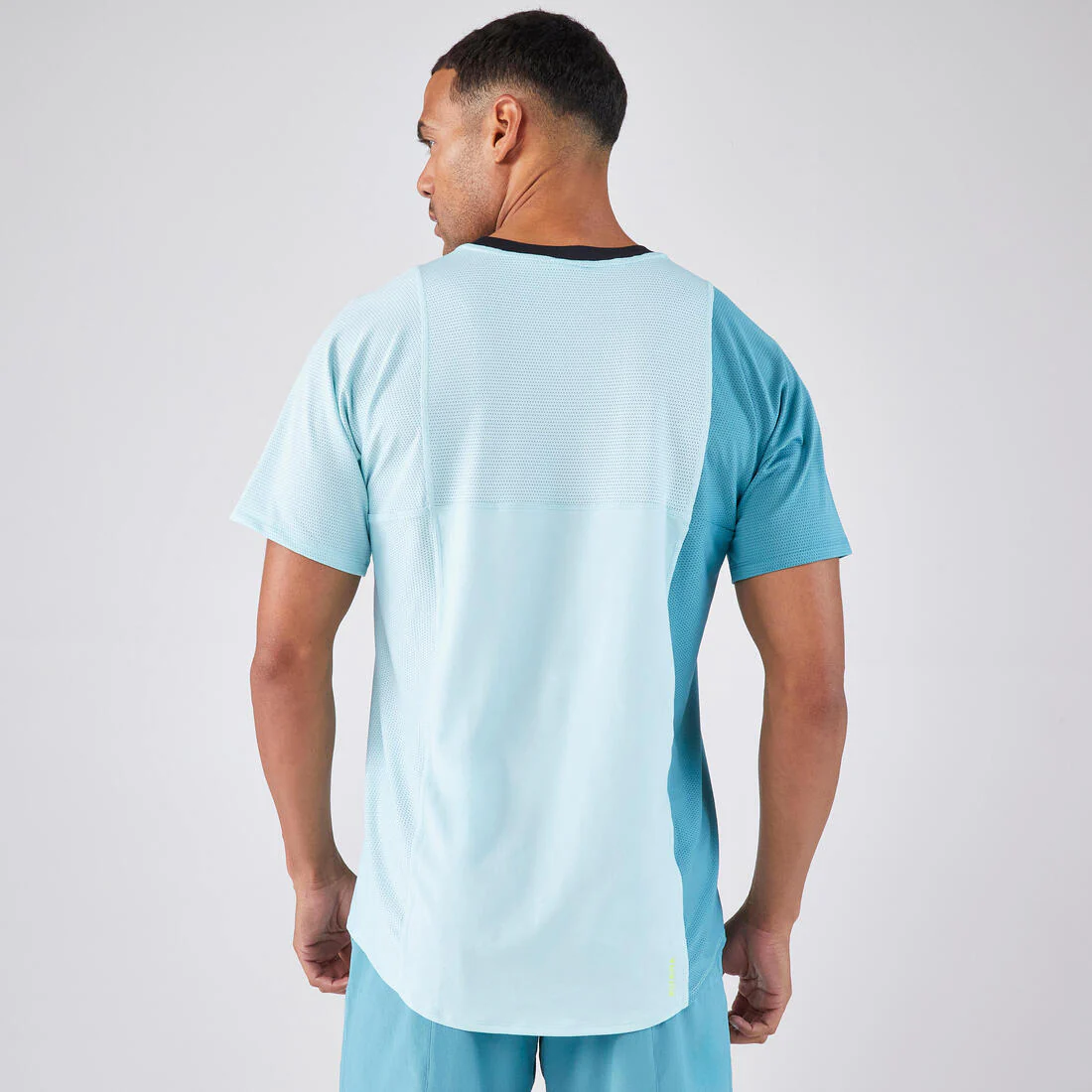 Playera de pádel transpirable de manga corta azul para hombre Dry - Image 2