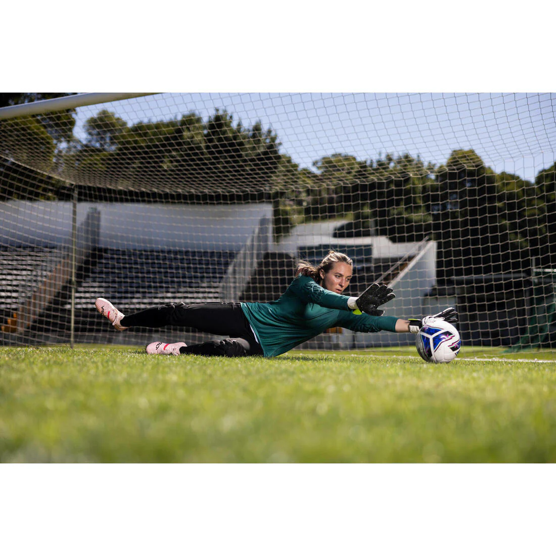 Playera de portero de futbol con protecciones negra para adulto F500 - Image 10