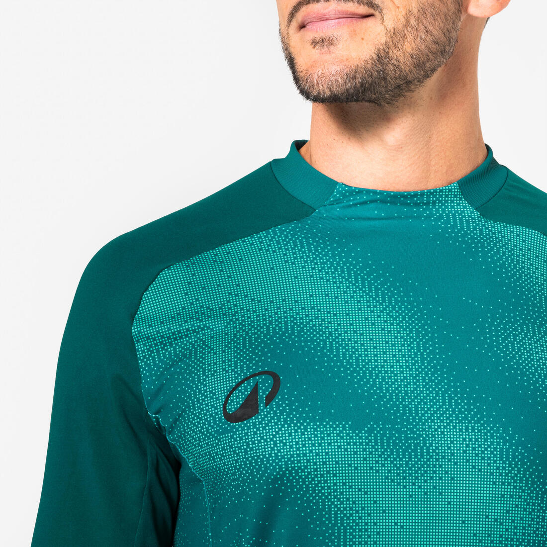 Playera de portero de futbol con protecciones negra para adulto F500 - Image 2