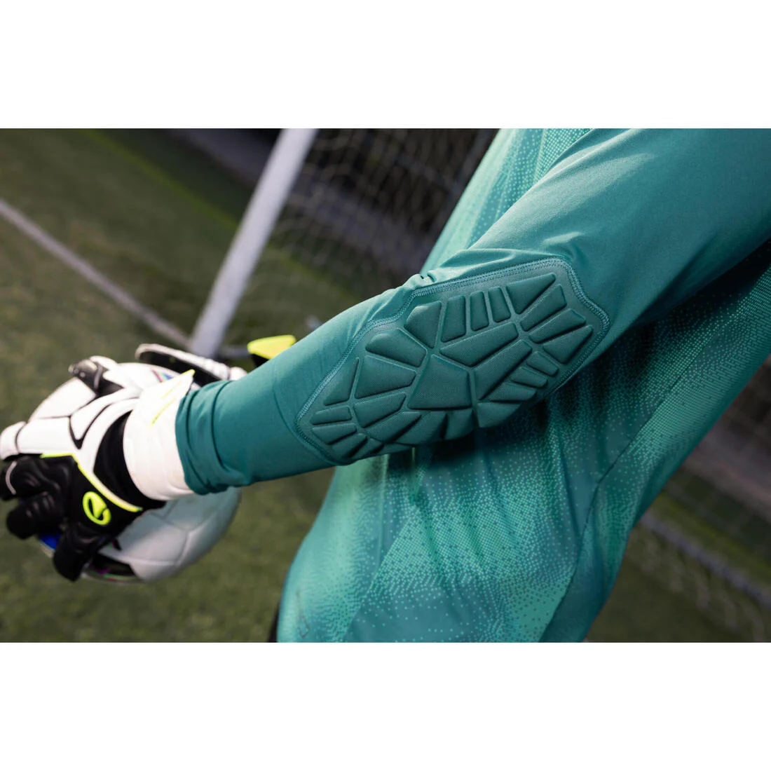 Playera de portero de futbol con protecciones negra para adulto F500 - Image 8