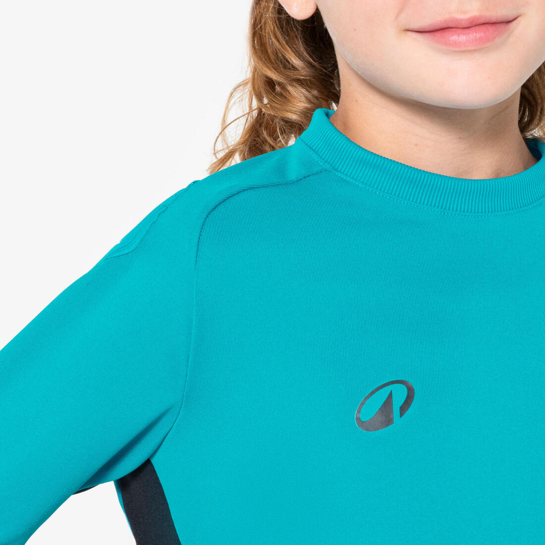 Playera de portero de futbol turquesa para niño F100 - Image 3