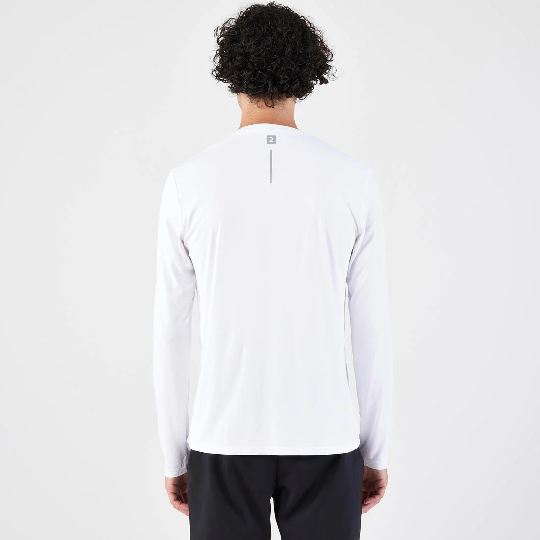 Playera de running de manga larga anti-UV negra para hombre Kiprun Dry 500 - Image 6