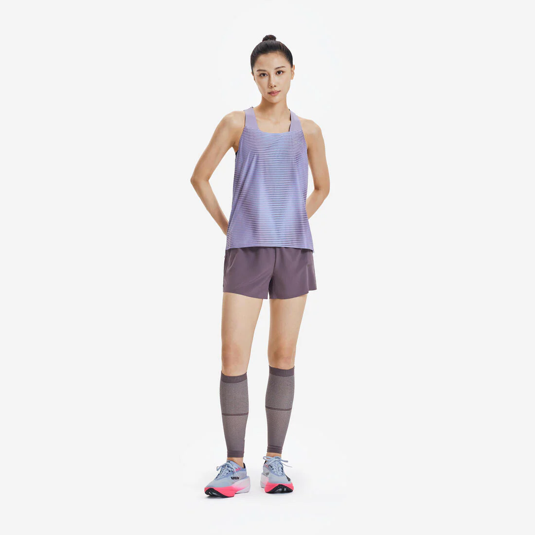 Playera de running ligera sin mangas violeta para mujer Kiprun Run 900 - Image 4