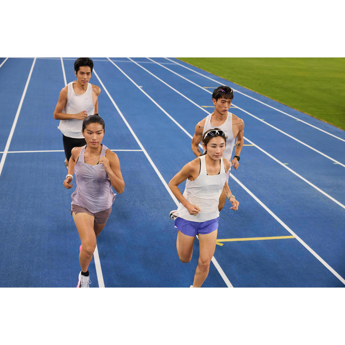 Playera de running ligera sin mangas violeta para mujer Kiprun Run 900 - Image 8