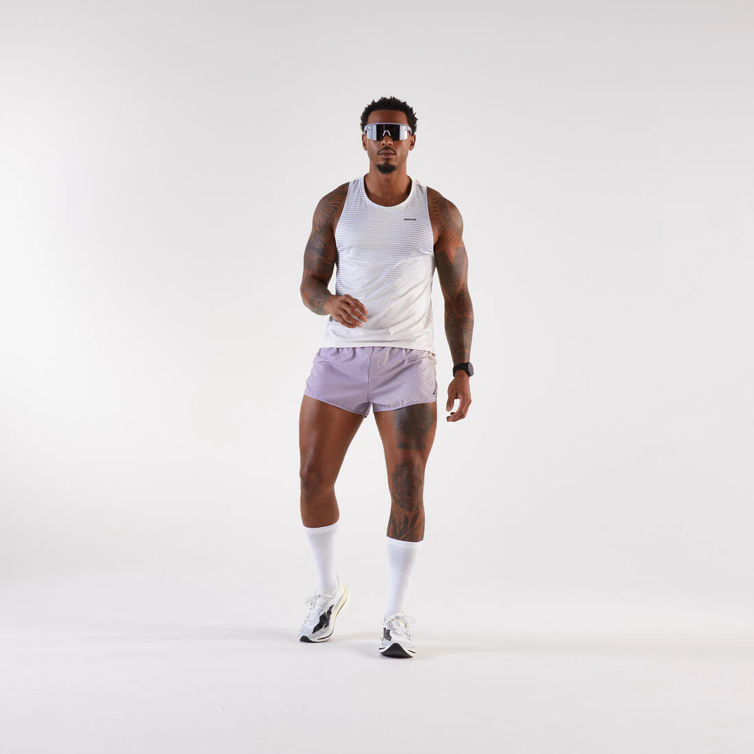 Playera de running sin mangas blanca 900 Light - Image 3